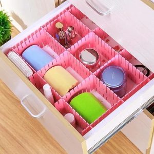 Pack of 4 Plastic Drawer Dividers