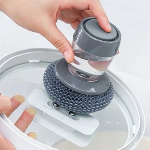 Kitchen Soap Dispensing Palm Brush